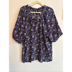 Bobaeu Paisley NWT Ballon Sleeve Women Shirt SZ 2X